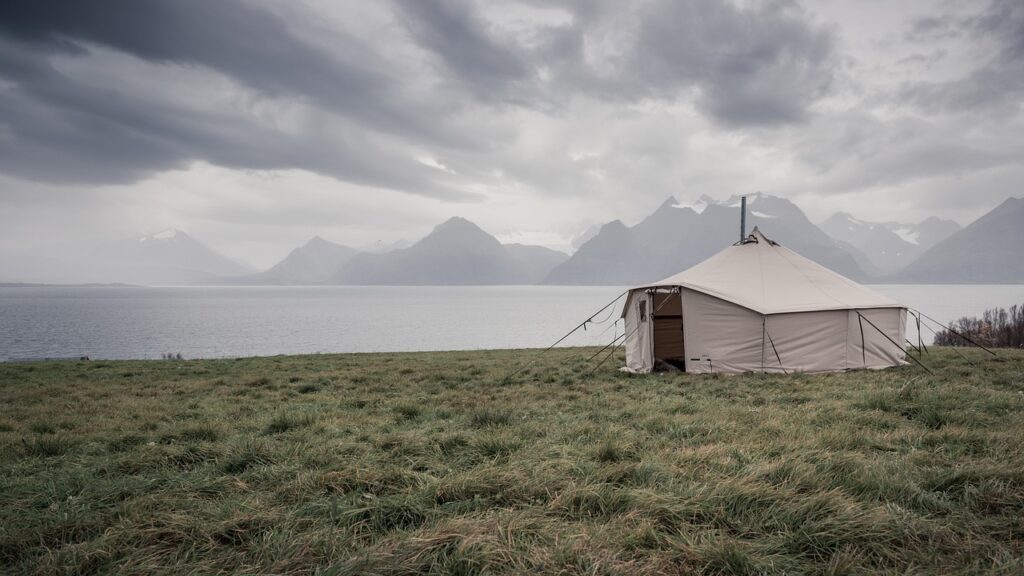 tent, nature, sea, ocean, clouds, fjord, canvas, camping, glamping, heather, lyngenfjord, tent, tent, tent, tent, camping, camping, camping, camping, camping, glamping